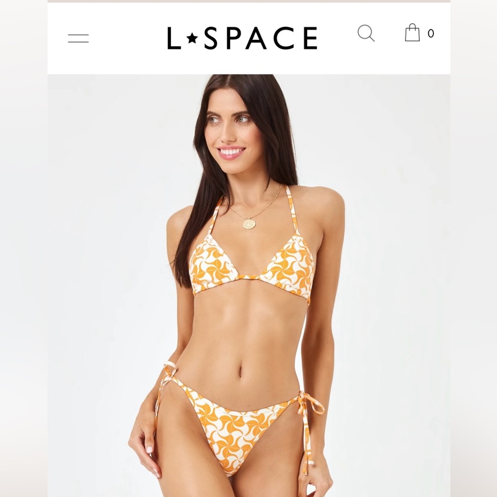 LSPACE Eco Chic Econyl® Aspen Bikini Top & Bottom Bathingsuit set